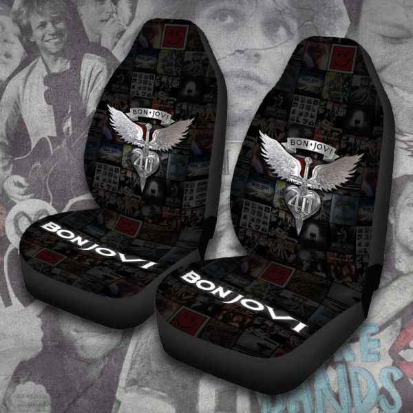 Bon Jovi 2PCS Car Seat Cover - TANTN 6190