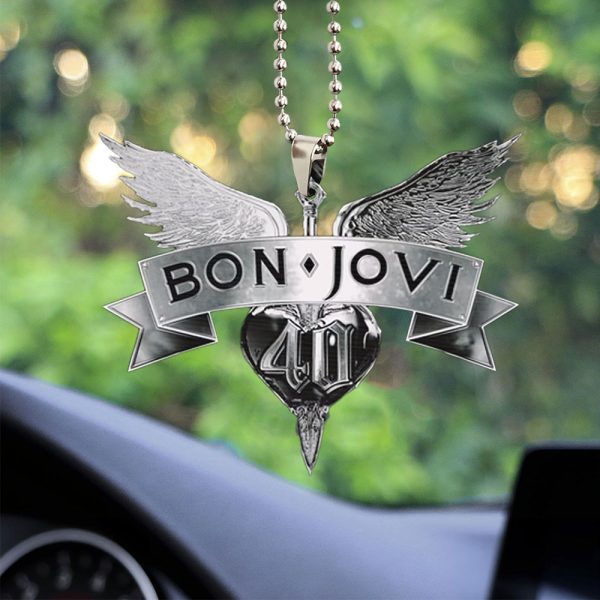 Bon Jovi Custom Shape 2-sided Acrylic Car Ornament - TANTN 6174