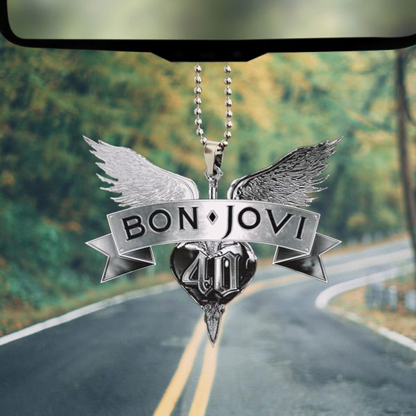 Bon Jovi Custom Shape 2-sided Acrylic Car Ornament - TANTN 6174