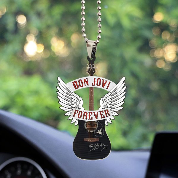 Bon Jovi Custom Shape 2-sided Acrylic Car Ornament - TANTN 6211