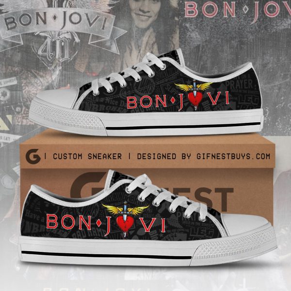 Bon Jovi Low Top Canvas Shoes - ANHNV 4402
