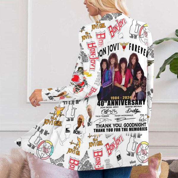 Bon Jovi Women’s Patch Pocket Cardigan – HUANNM 4983.1