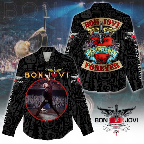 Bon Jovi 3D Linen Shirt - HUANNM 4991