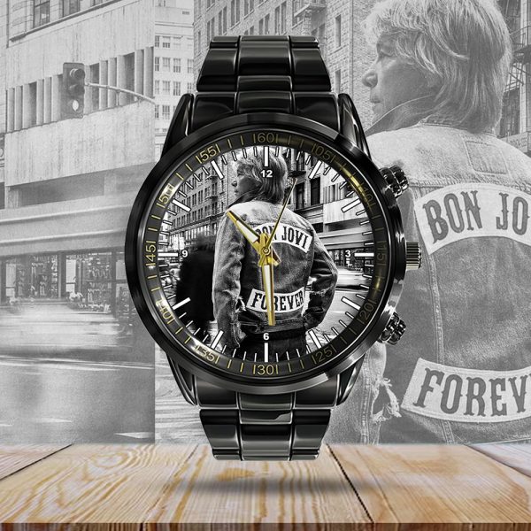 Bon Jovi Black Stainless Steel Watch - HOATT 4810