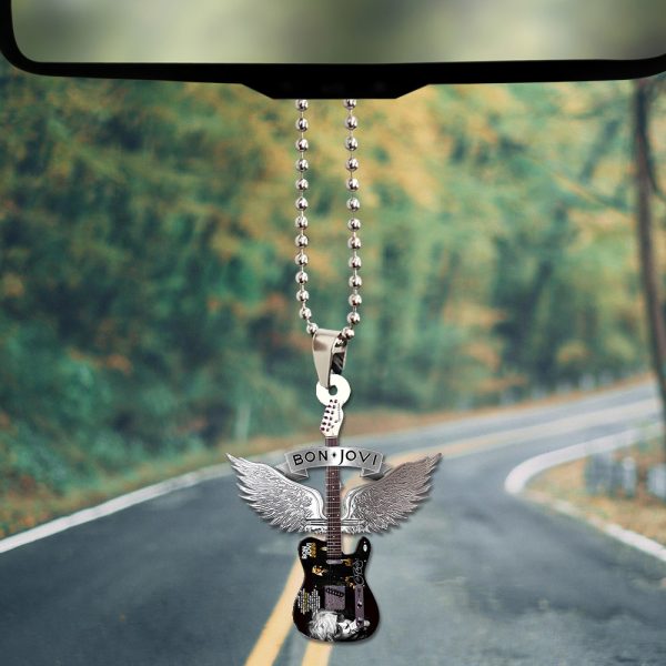 Bon Jovi Custom Shape 2-sided Acrylic Car Ornament - TANTN 6212