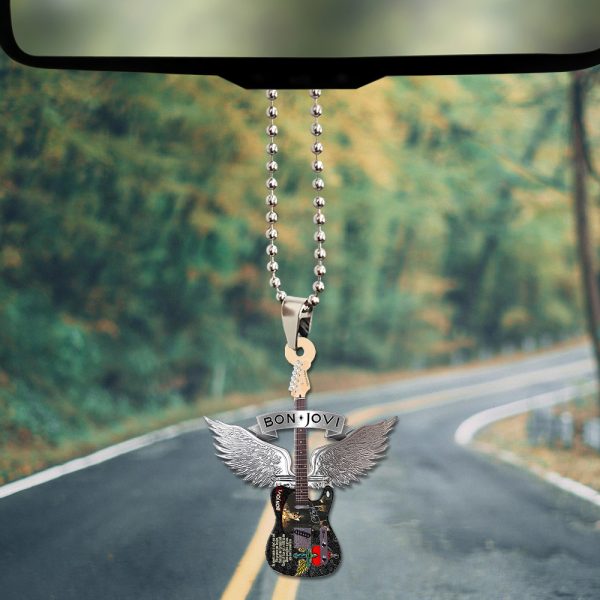 Bon Jovi Custom Shape 2-sided Acrylic Car Ornament - TANTN 6213