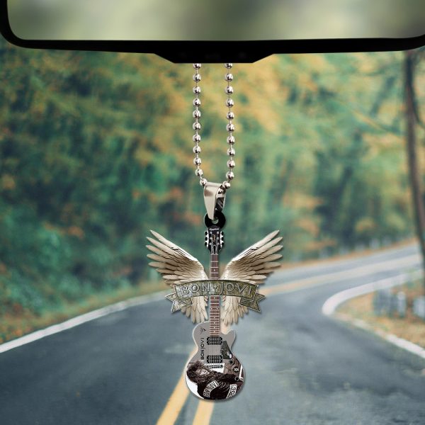 Bon Jovi Custom Shape 2-sided Acrylic Car Ornament - TANTN 6220