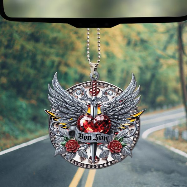 Bon Jovi Custom Shape 2-sided Acrylic Car Ornament - TANTN 6267