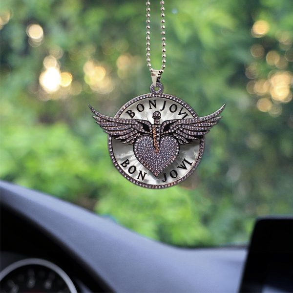 Bon Jovi Custom Shape 2-sided Acrylic Car Ornament - TANTN 6268