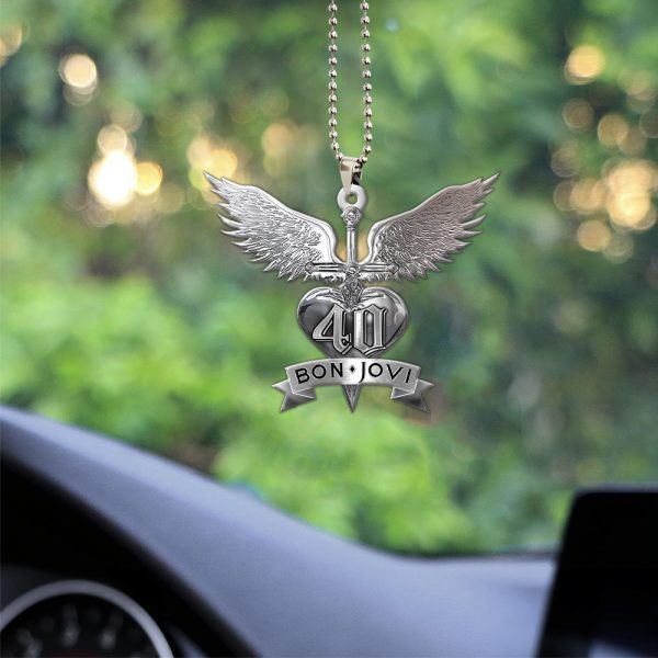 Bon Jovi Custom Shape 2-sided Acrylic Car Ornament - MAITM 6672