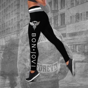 Bon Jovi Hollow Tank Top Leggings - TANTN 6334