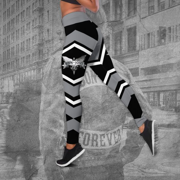 Bon Jovi Hollow Tank Top Leggings - TANTN 6335