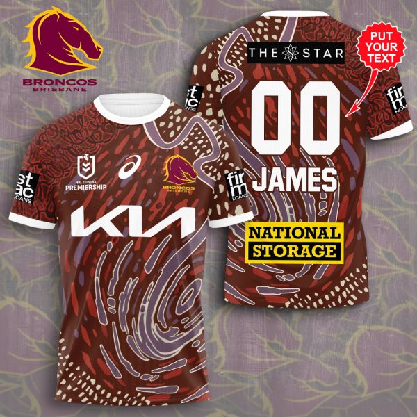 Personalized Brisbane Broncos 3D Apparel - VANDH 2929