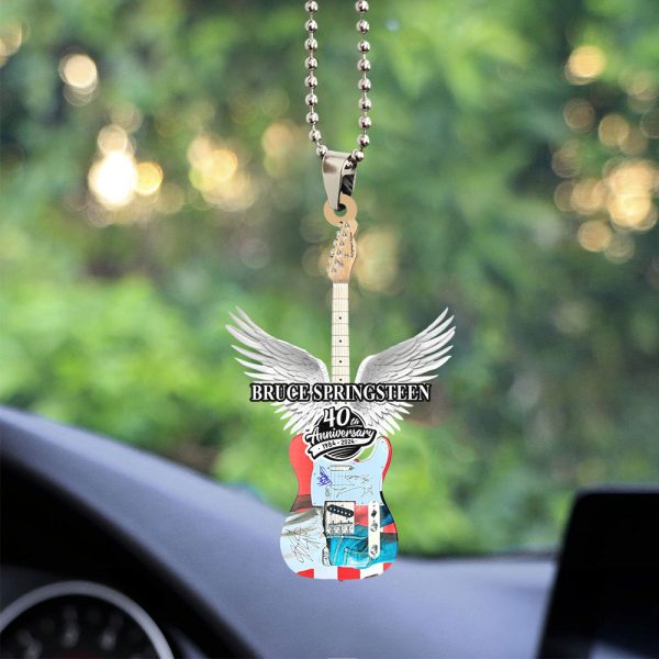 Bruce Springsteen Custom Shape 2-sided Acrylic Car Ornament - TANTN 6489