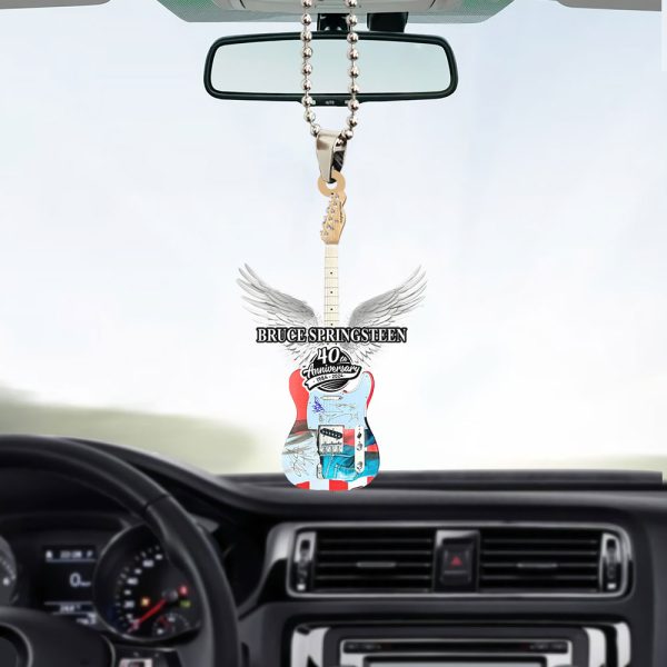 Bruce Springsteen Custom Shape 2-sided Acrylic Car Ornament - TANTN 6489