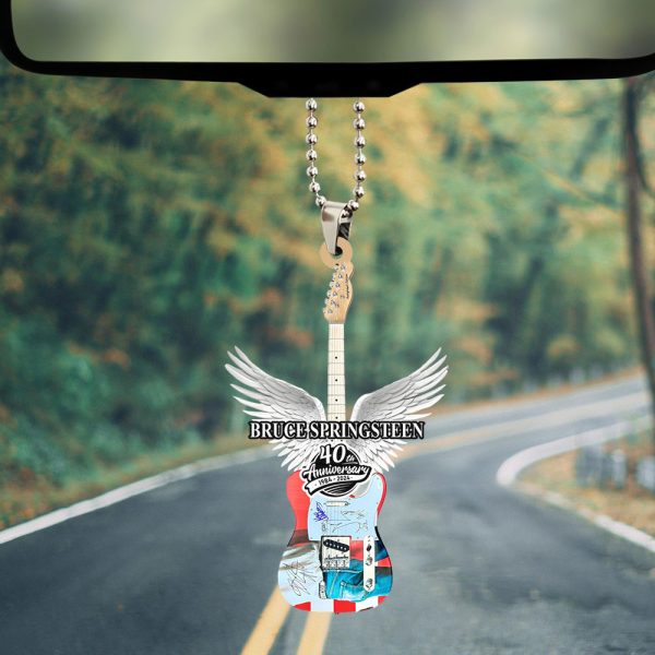 Bruce Springsteen Custom Shape 2-sided Acrylic Car Ornament - TANTN 6489