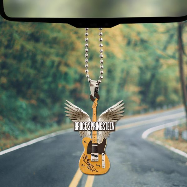 Bruce Springsteen Custom Shape 2-sided Acrylic Car Ornament - TANTN 6223