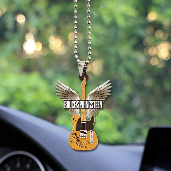 Bruce Springsteen Custom Shape 2-sided Acrylic Car Ornament - TANTN 6223