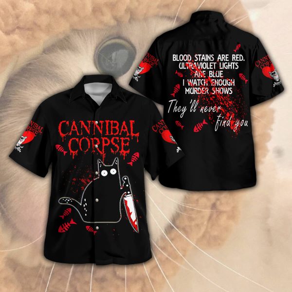 Cannibal Corpse 3D Hawaii Shirt - HUANNM 331.1