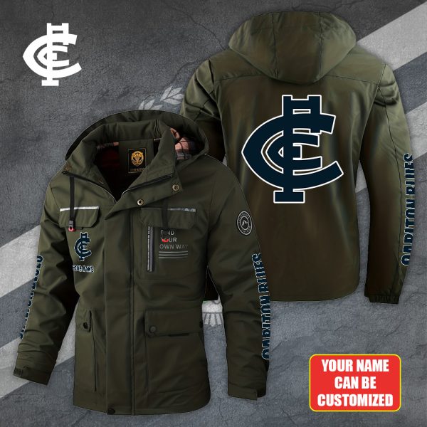 Personalized Carlton Football Club 2D Parka Jacket - TANTN 6684