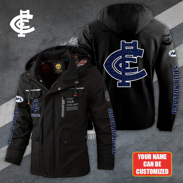 Personalized Carlton Football Club 2D Parka Jacket - TANTN 6684