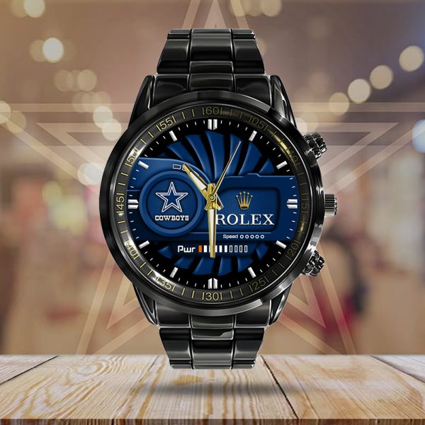 Dallas Cowboys x Rolex Black Stainless Steel Watch - MAITM 6754