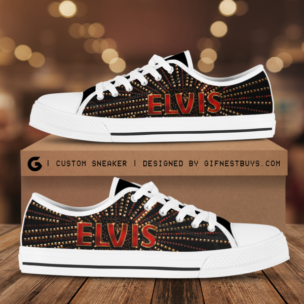 Elvis Presley Low Top Canvas Shoes - TANTN 6301