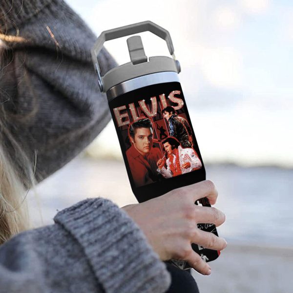 Elvis Presley Flip Straw 30oz Tumbler - GNE 507