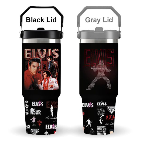 Elvis Presley Flip Straw 30oz Tumbler - GNE 507