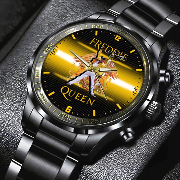 Freddie Mercury Black Stainless Steel Watch - MAITM 6772