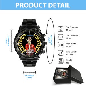 Jett Lawrence x AMA Supercross Championship Black Stainless Steel Watch - HOATT 4832