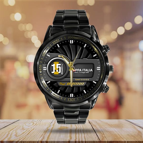 Juventus F.C. Black Stainless Steel Watch - HOATT 4882