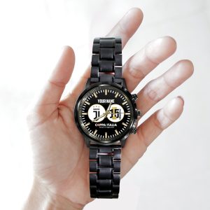 Personalized Juventus F.C. Black Stainless Steel Watch - HOATT 4881