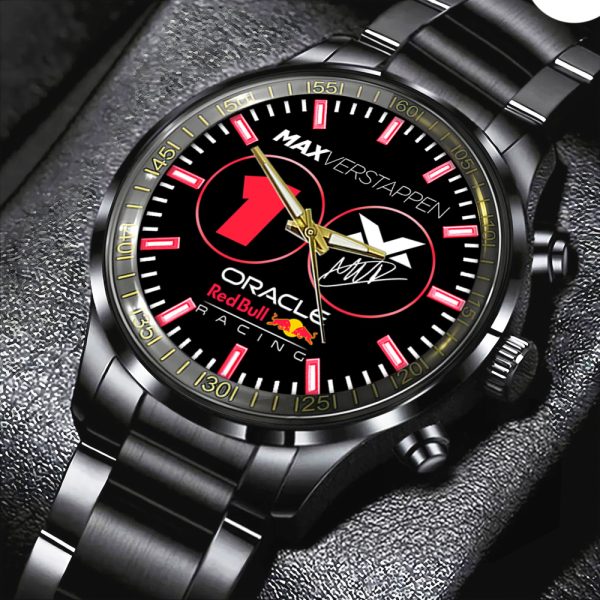 Red Bull Racing F1 MV1 Black Stainless Steel Watch - HOATT 4855