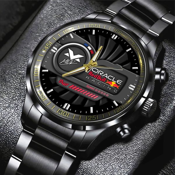 Red Bull Racing F1 MV1 Black Stainless Steel Watch - HOATT 4861