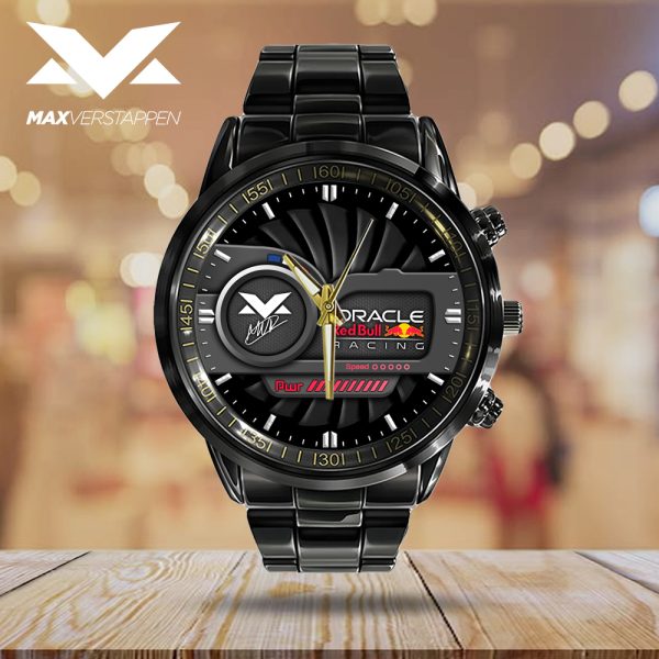 Red Bull Racing F1 MV1 Black Stainless Steel Watch - HOATT 4861