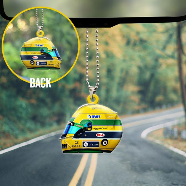 McLaren x Ayrton Senna Custom Shape 2-sided Acrylic Car Ornament - TANTN 6642