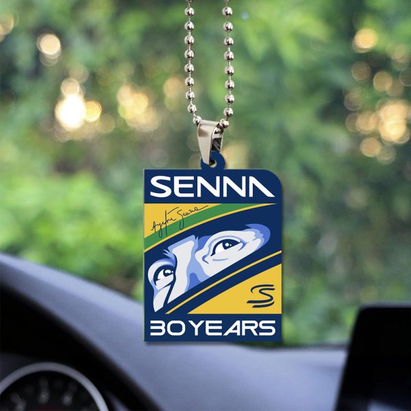 McLaren x Ayrton Senna Custom Shape 2-sided Acrylic Car Ornament - TANTN 6645
