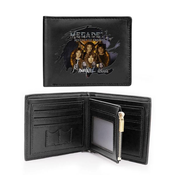 Megadeth Band 2D Printed Wallet - HUANNM 5162