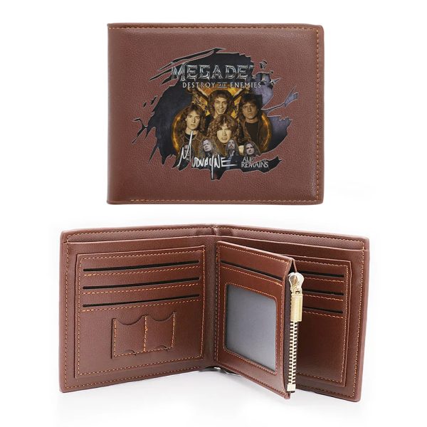 Megadeth Band 2D Printed Wallet - HUANNM 5162