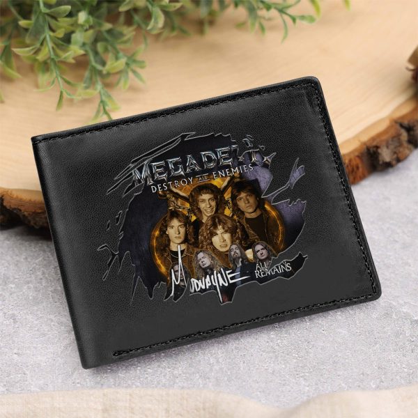 Megadeth Band 2D Printed Wallet - HUANNM 5162