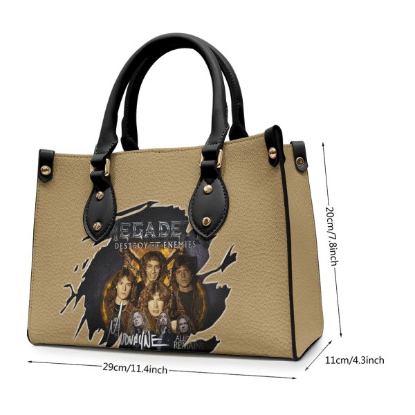 Megadeth Band Leather HandBag - HUANNM 5162