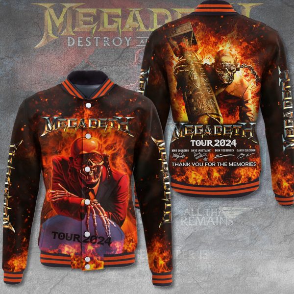 Megadeth Band Varsity Jacket - HUANNM 4817.1