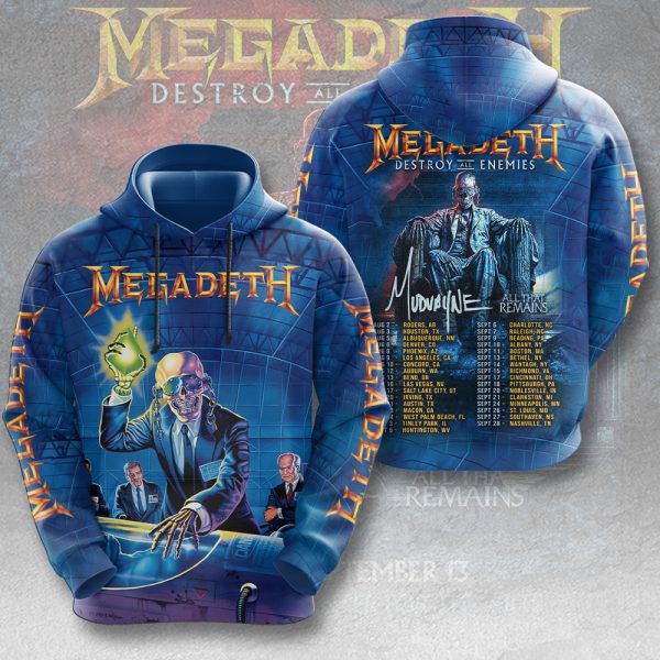 Megadeth Band 3D Apparel - HUANNM 4973