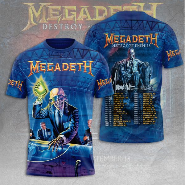Megadeth Band 3D Apparel - HUANNM 4973