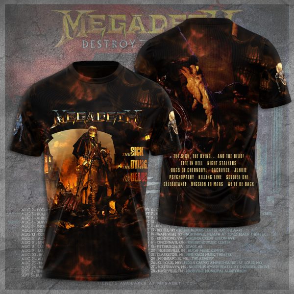 Megadeth Band 3D Apparel - TANTN 6231