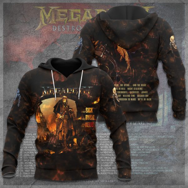 Megadeth Band 3D Apparel - TANTN 6231