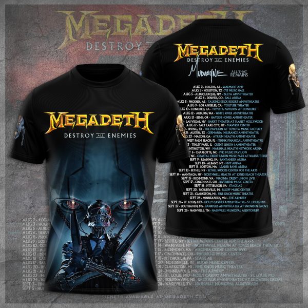 Megadeth Band 3D Apparel - TANTN 6253