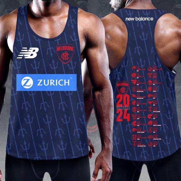 Melbourne Football Club Y-Back Muscle Tank Top - HUANNM 5032