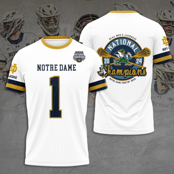Notre Dame Fighting Irish Men's Lacrosse 3D Apparel – HUANNM 5220